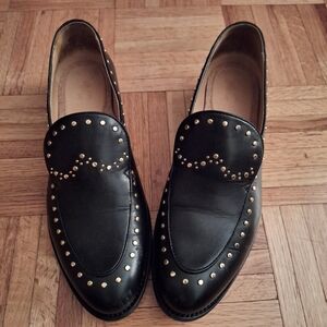 Angela Scott black loafers Size 8.5